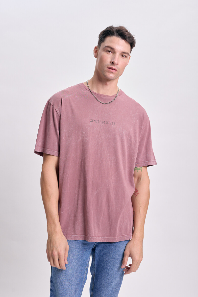 Remera oversize Mariposa Marron
