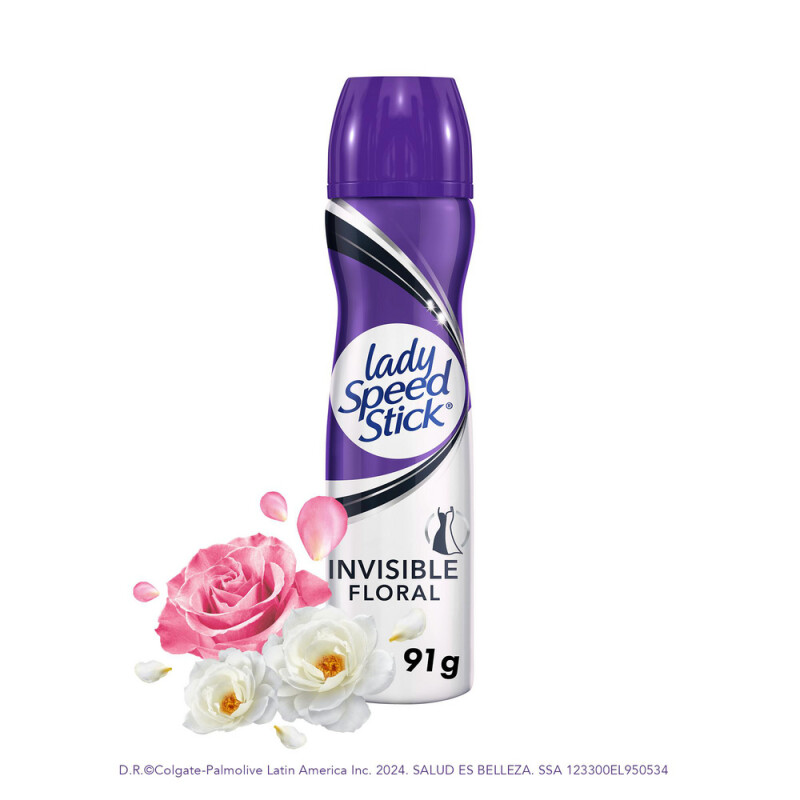 Desodorante Aerosol Lady Speed Stick Invisible Floral 91 Grs Desodorante Aerosol Lady Speed Stick Invisible Floral 91 Grs