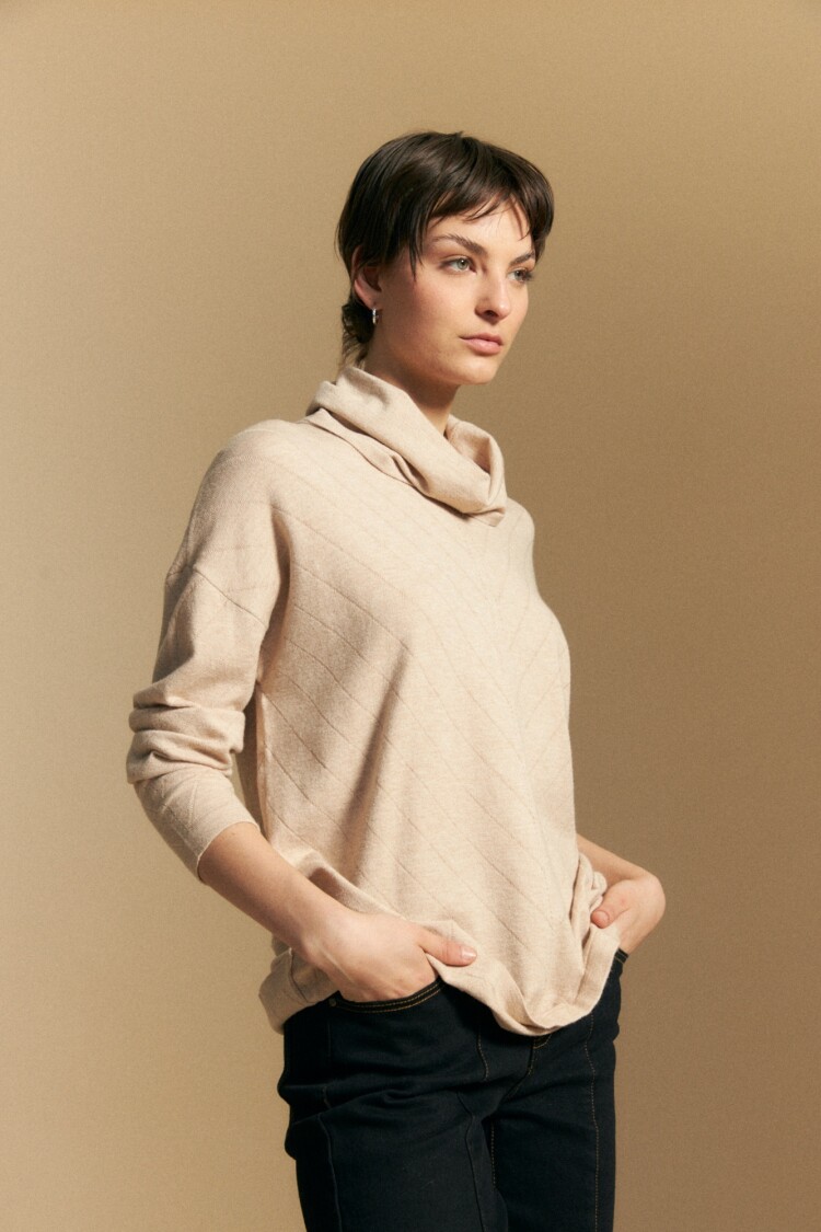 POLERA AREQUIPA Beige Melange