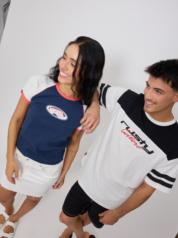 T-SHIRT UTARA RUSTY Azul Marino