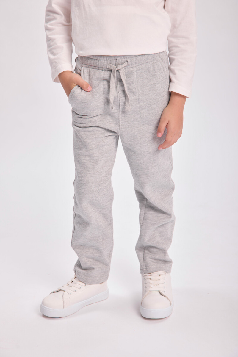 Pantalón deportivo recto Gris