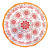 Plato Melamina 28 cm - Varios Diseños NARANJA