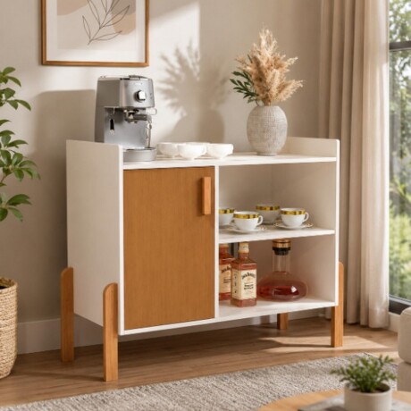 APARADOR NATIVA LUXOR 1PUERTA. OFF WHITE/CINAMOM APARADOR NATIVA LUXOR 1PUERTA. OFF WHITE/CINAMOM