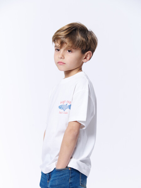 Remera Pez Blanco