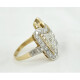 Anillo De Platino, Oro 18K Con Brillantes Y Diamantes Anillo De Platino, Oro 18K Con Brillantes Y Diamantes