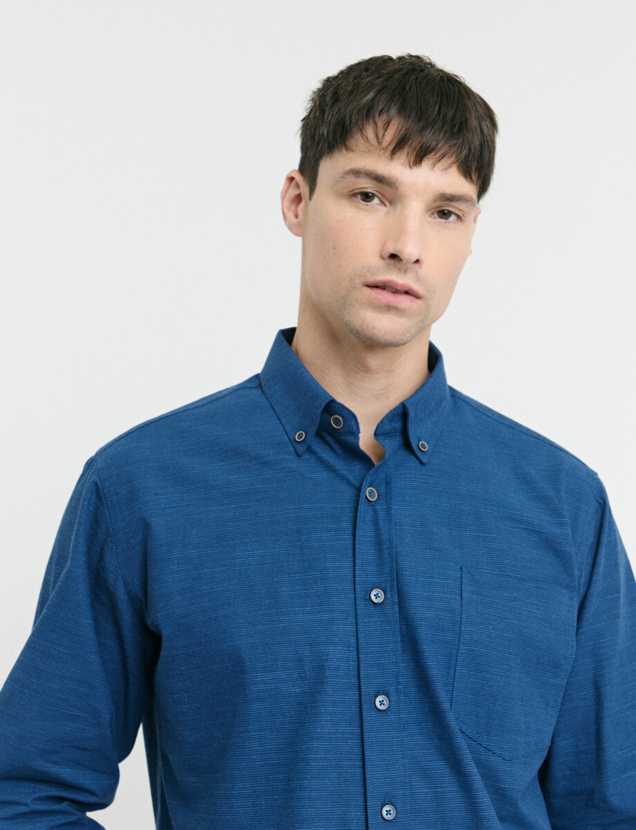 012638 CAMISA HARRY Azul