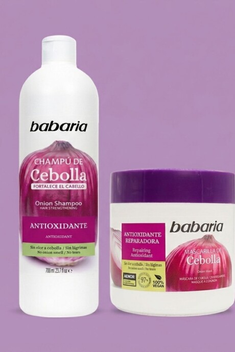 Pack Shampoo x 700ml + Mascarilla Cebolla Babaria Pack Shampoo x 700ml + Mascarilla Cebolla Babaria