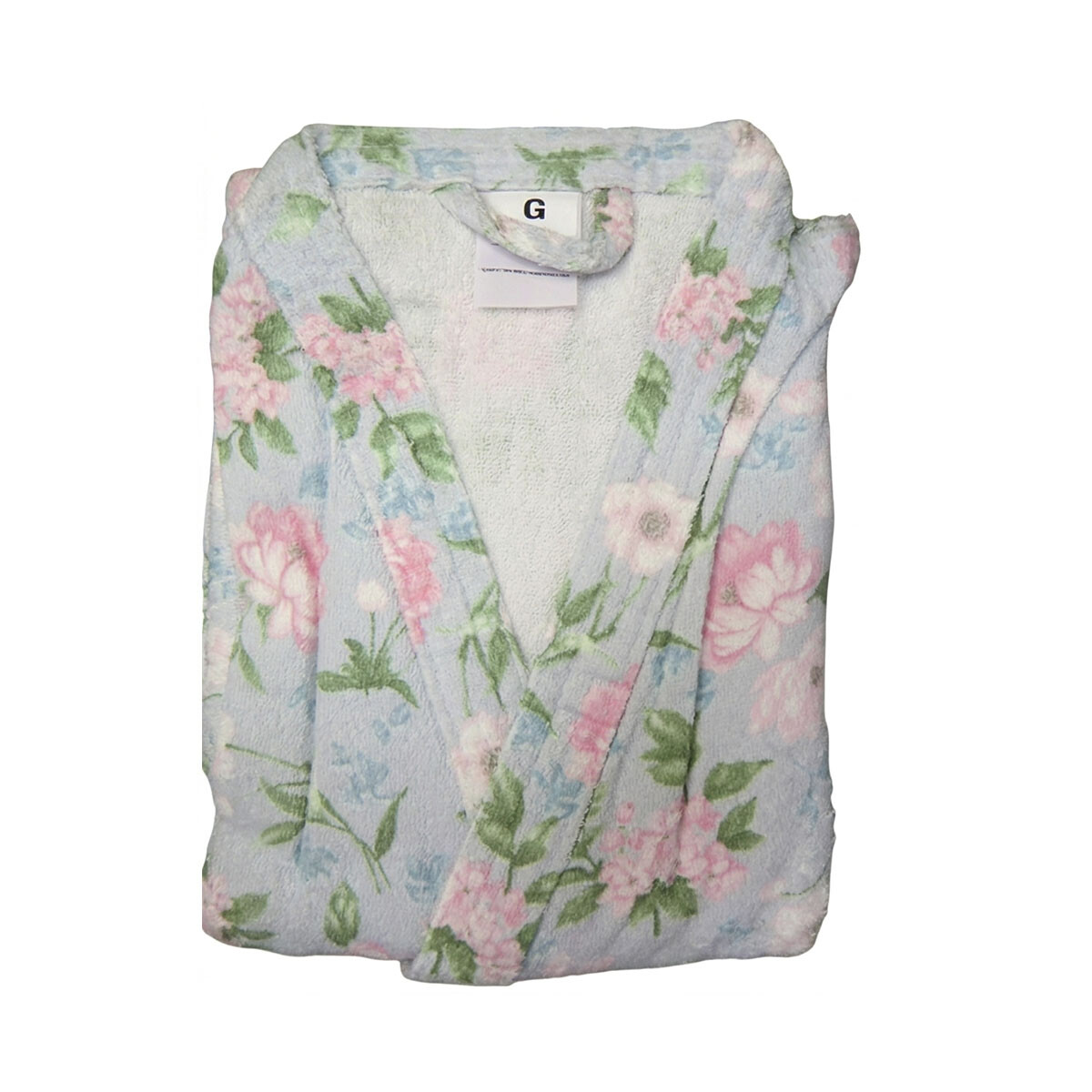 Bata Baño Felpa Estampada Algodón Talle P al G - 25865 