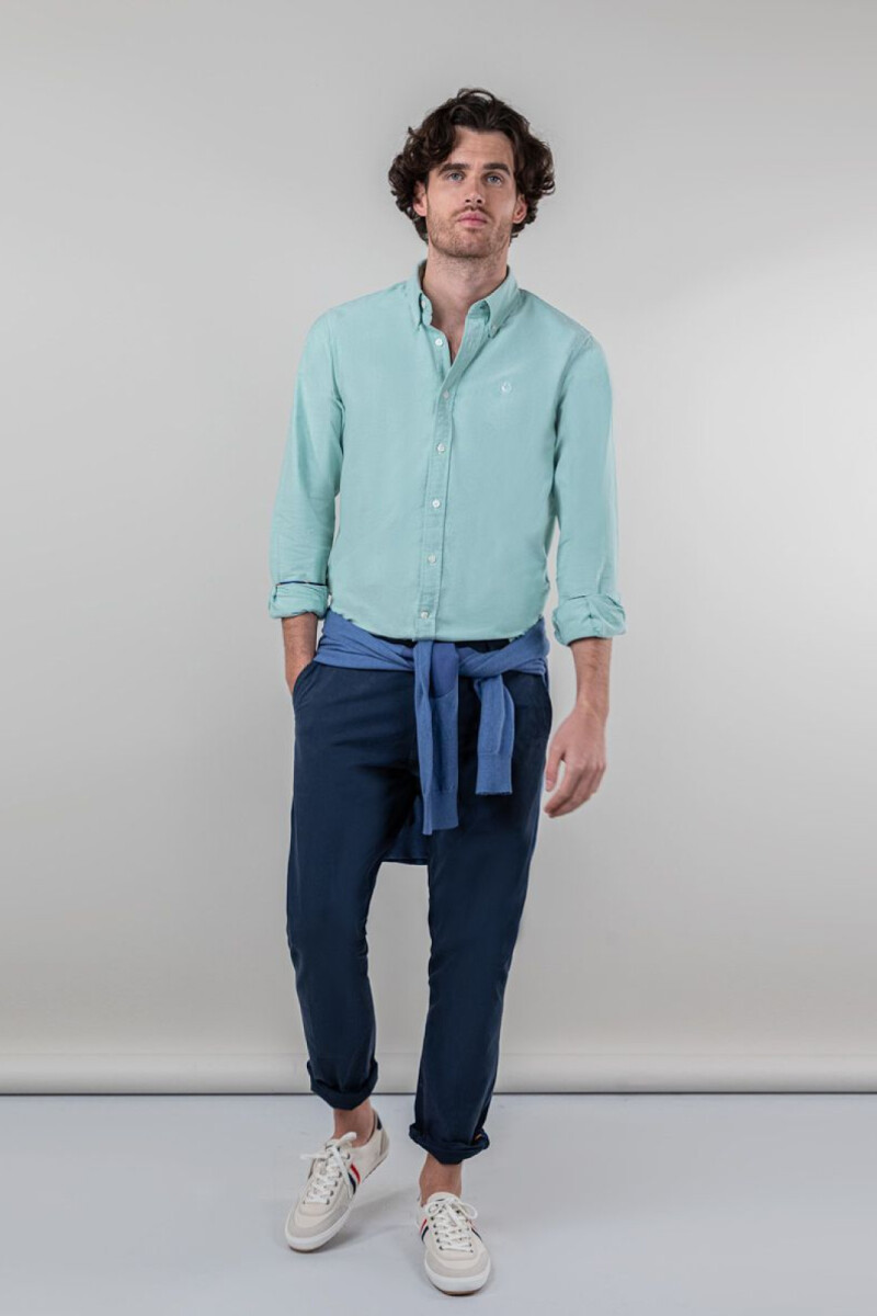 Camisa Oxford Verde