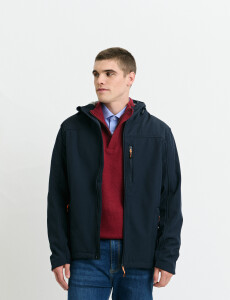 300550 CAMPERA HARRINGTON LABEL Azul Oscuro