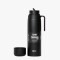 Termo brío premium 1 litro con pico cebador en acero inox Negro