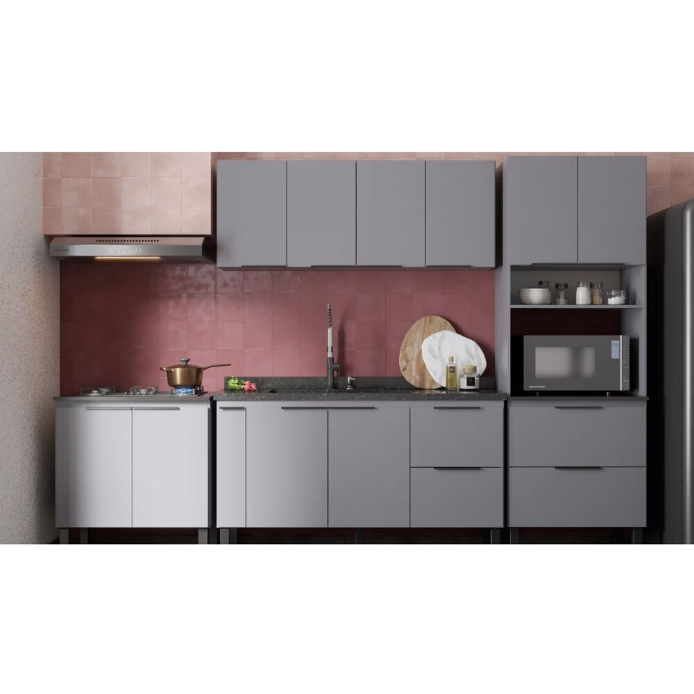 Mueble aéreo cocina Cisne 150cm Gris Cozimax Mueble Aéreo Cocina Cisne 150cm Gris Cozimax