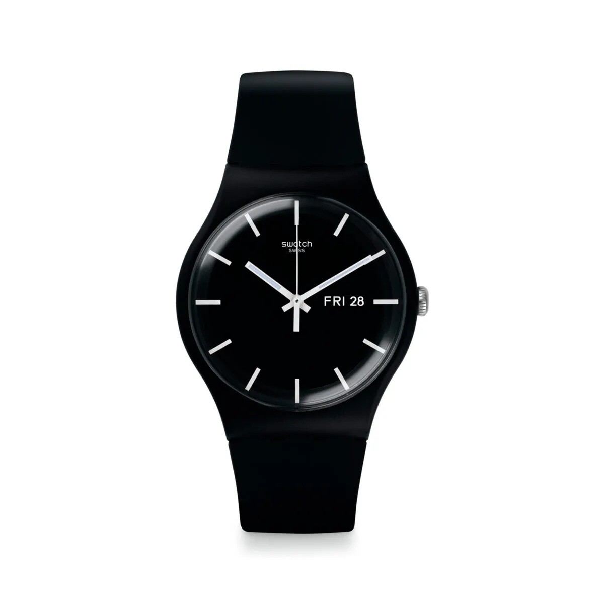 Reloj Swatch SO29B704 Mono Black de silicona - Negro 