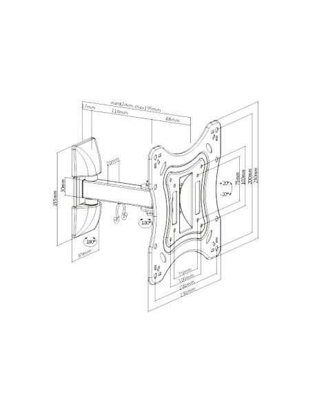 Soporte para TV LCD/LED móvil hasta 42" Soporte para TV LCD/LED móvil hasta 42"