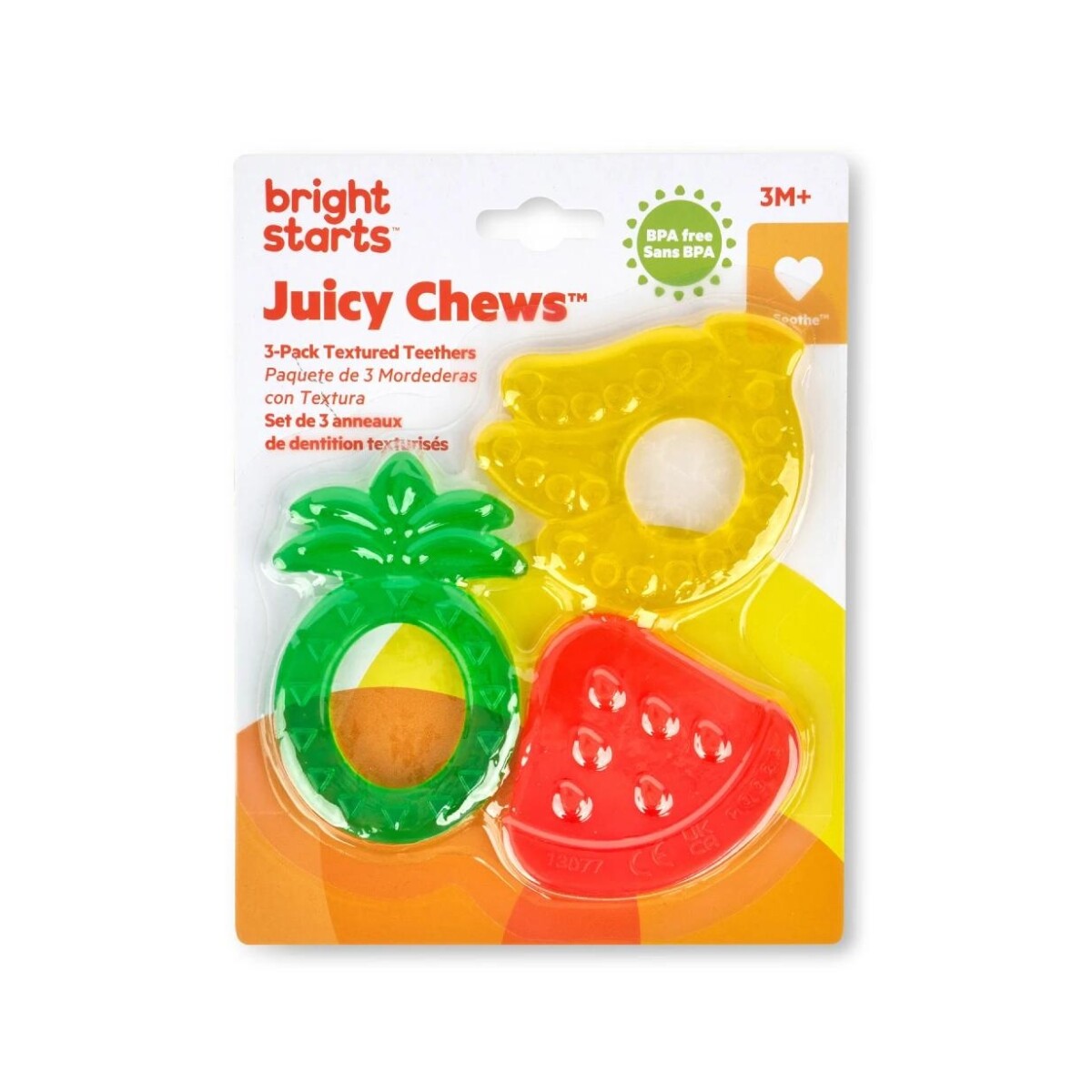 Pack X3 Mordillos Bright Starts Juicy Chews Textured 