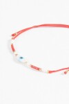 Pulsera ojito ajustable rojo