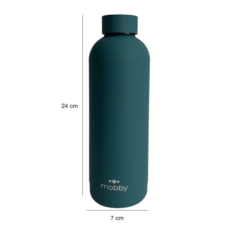 Botella Deportiva Térmica Mobby 500Ml Acero Inox Doble Pared Verde