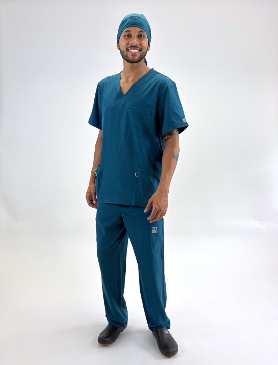 Set médico elastizado unisex Argon - Petróleo 