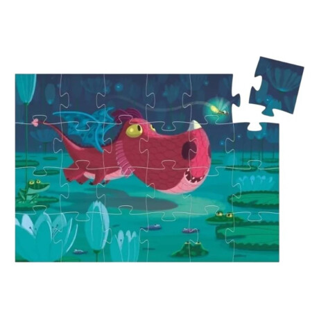 Puzzle Djeco Edmond el dragón 24 Piezas