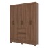 Ropero Abba 6 Puertas 2Cajones BS04 Castaño Ropero Abba 6 Puertas 2Cajones BS04 Castaño