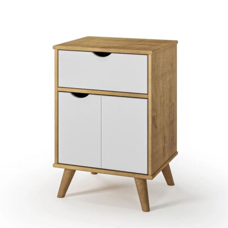 Mesa de luz 1 Cajón 1 Puerta - Linea Dublín -Blanco 6404 Mesa de luz 1 Cajón 1 Puerta - Linea Dublín -Blanco 6404