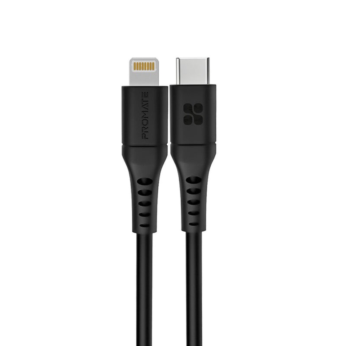 PROMATE POWERLINK-120.BLACK CABLE USB-C A LIGHTNING 1.2M - Promate Powerlink-120.black Cable Usb-c A Lightning 1.2m 