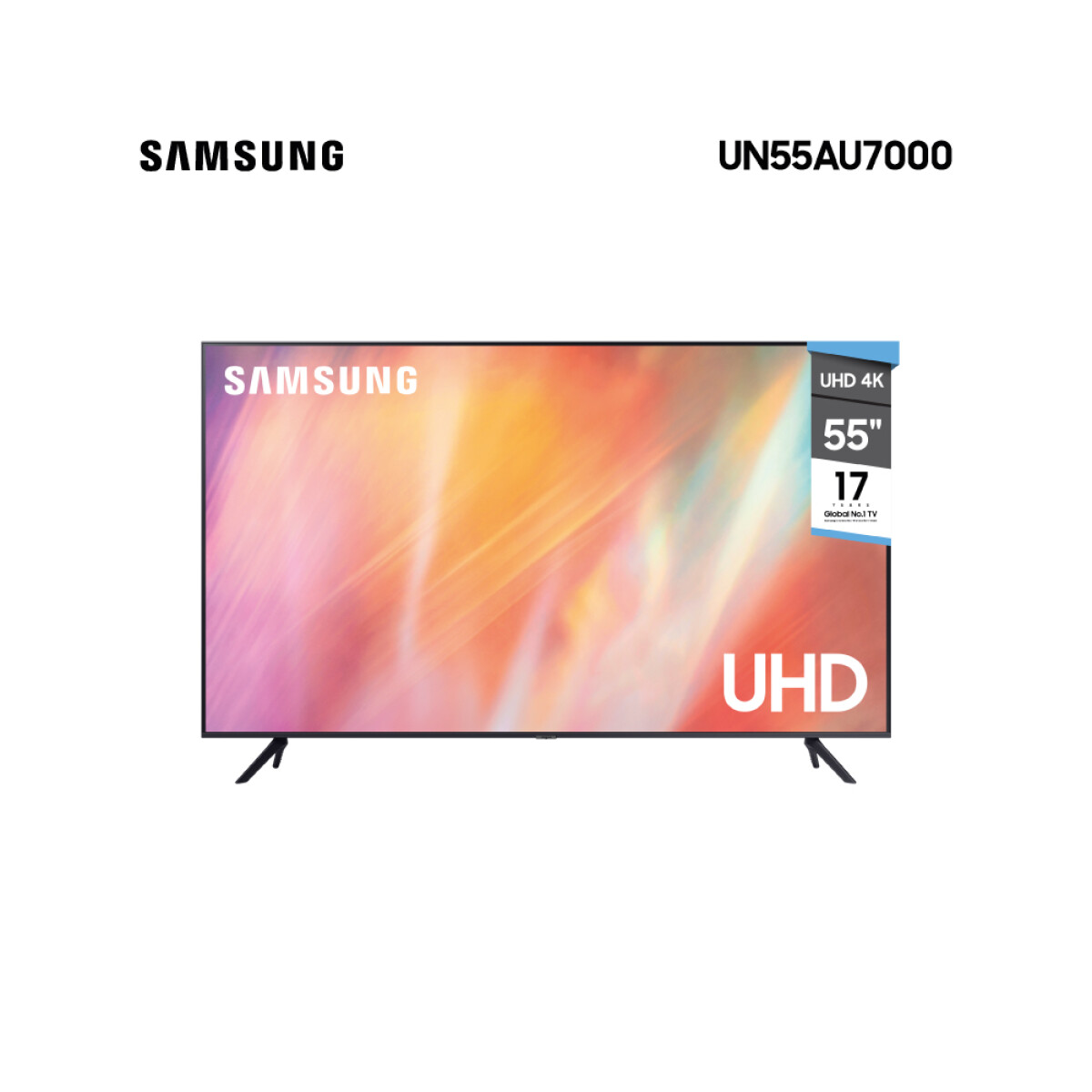 Smart TV Samsung 55" UHD 4K UN55AU7000 