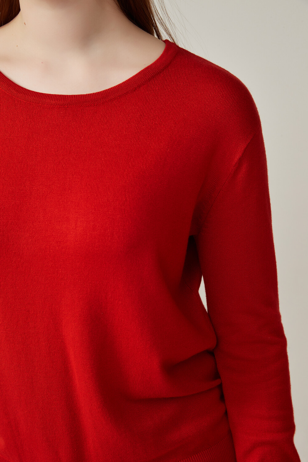 Sweater Planus Rojo Oscuro