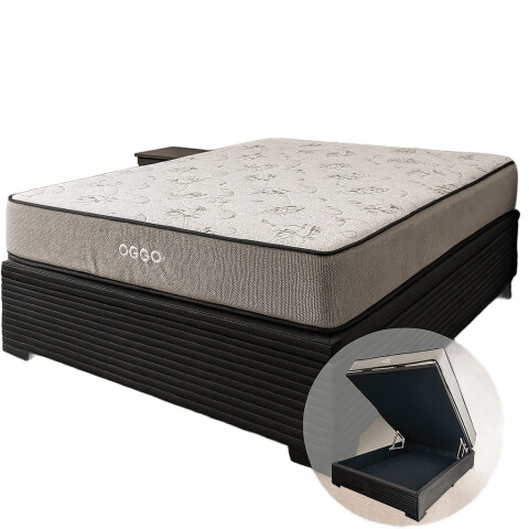 Sommier MEGA DENSIDAD 138 Box Baúl – 2 Plazas – Reversible con Refuerzo Grauniert® Sommier MEGA DENSIDAD 138 Box Baúl – 2 Plazas – Reversible con Refuerzo Grauniert®