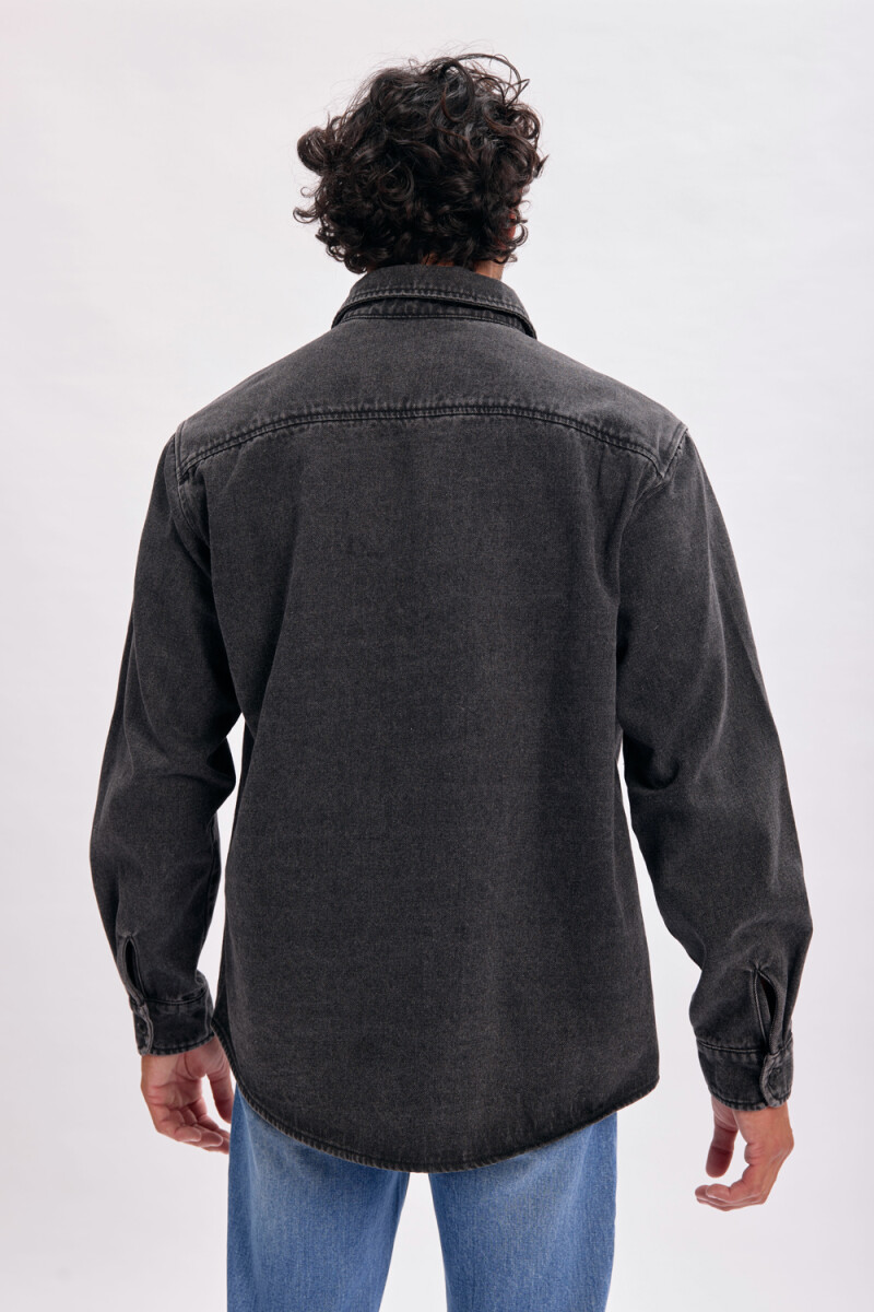 Sobrecamisa jean Negro