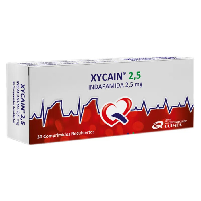 XYCAIN 2,5 MG X 30 COMPRIMIDOS RECUB única