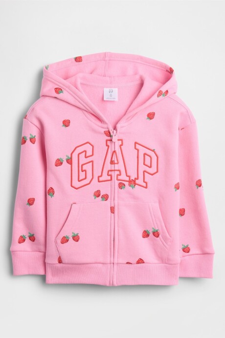 Canguro Con Cierre Logo Gap Toddler Niña Parisian Pink