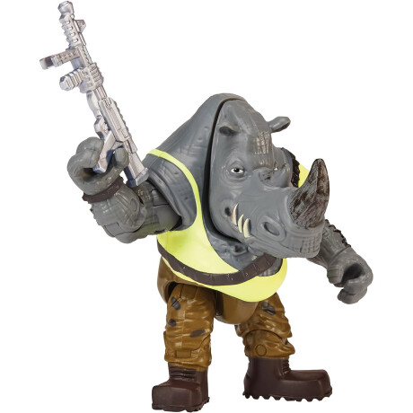 Tortugas Ninja Figura Articulada + Villano 11cm + Accesorios Raph Vs Rocksteady