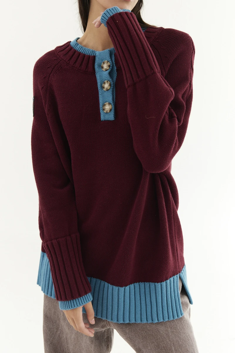 Sweater Nude bordo l