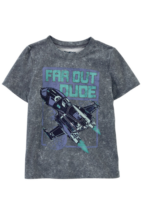 Remera de algodón estampa nave espacial Remera de algodón estampa nave espacial