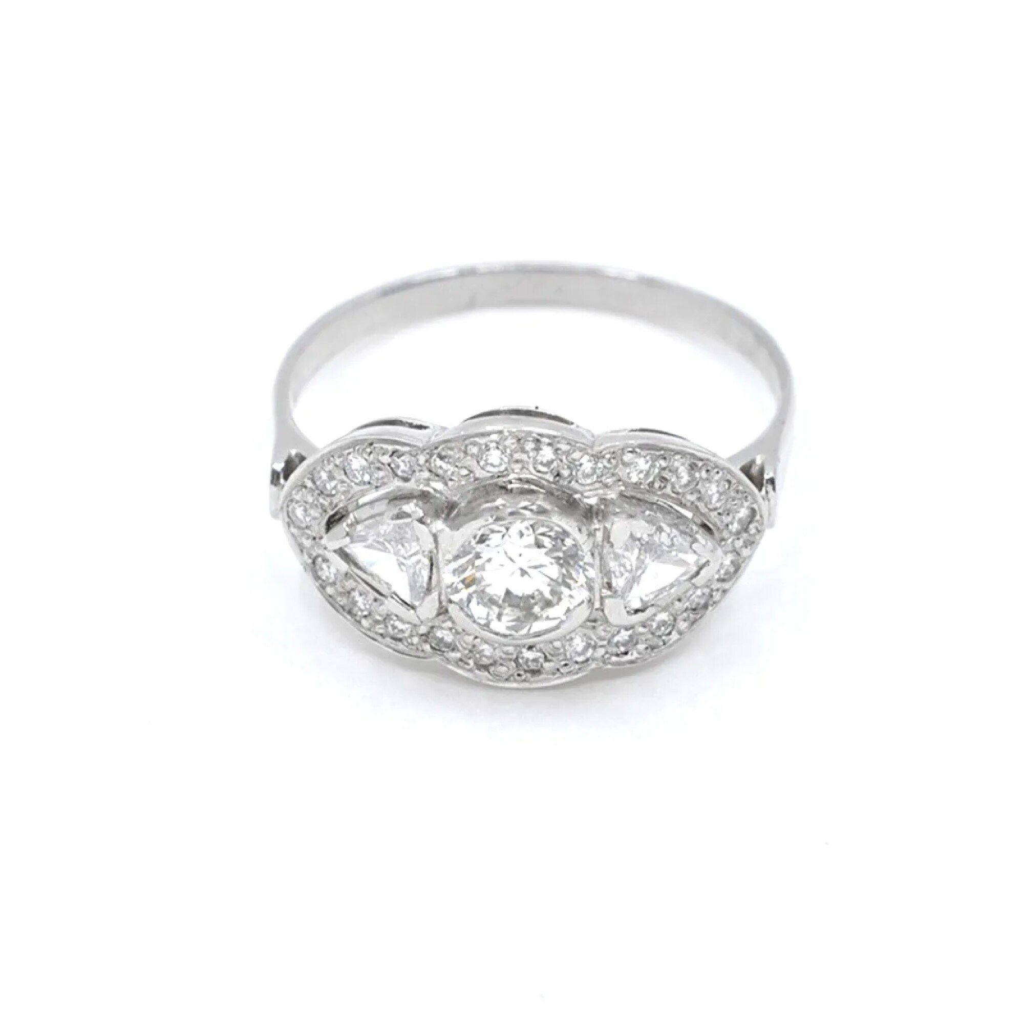 Anillo nuevo Nuevo modelo de anillos de boda en Platino con diamantes  main image 2