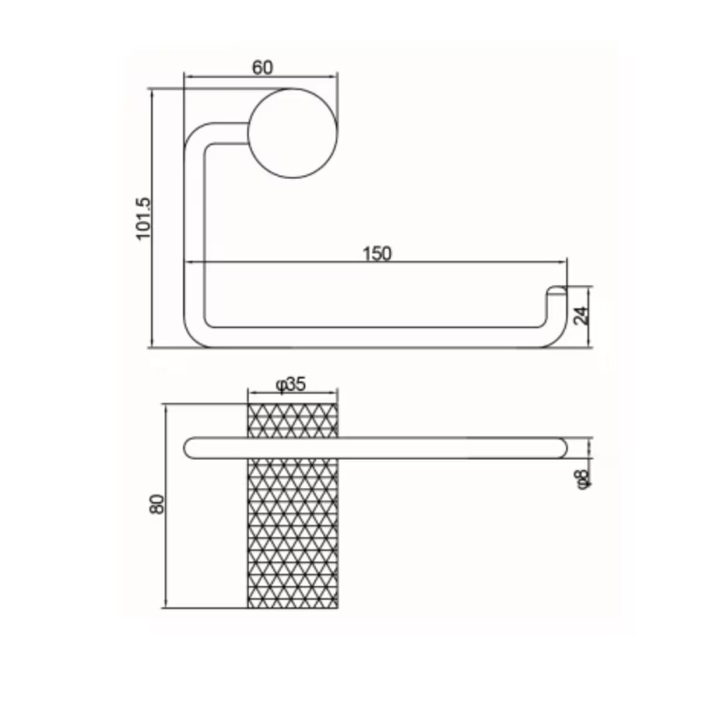 Portarrollo SIGNATURE brushed nickel Portarrollo Signature Brushed Nickel