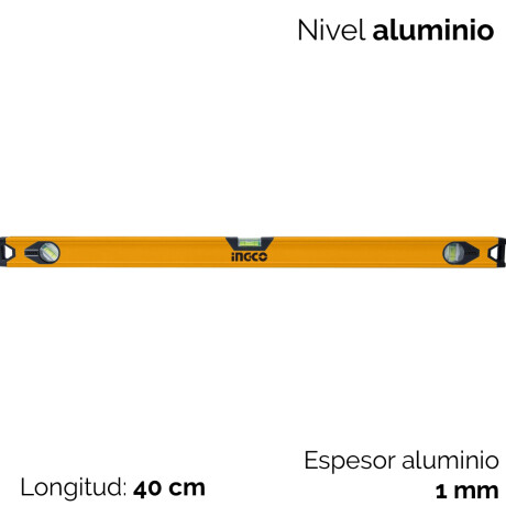 Nivel Aluminio 40cm Ingco Nivel Aluminio 40cm Ingco