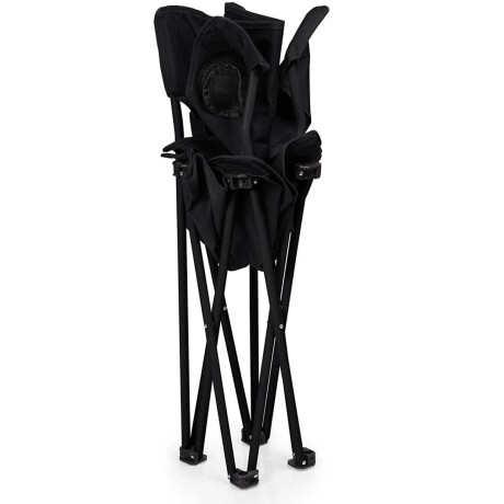 Silla Capitan Plegable Camping Pesca Resistente pvaso Negro
