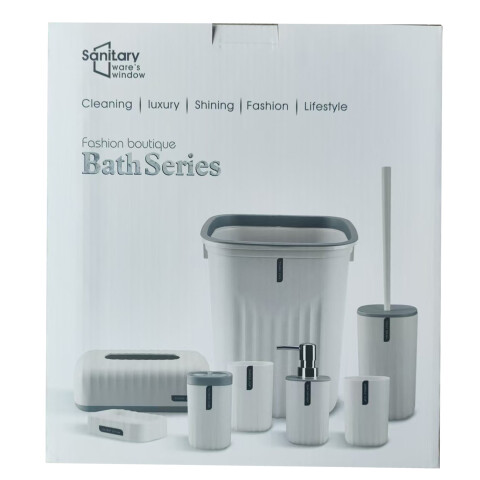 JUEGO DE BAÑO DE 8 PIEZAS JUEGO DE BAÑO DE 8 PIEZAS