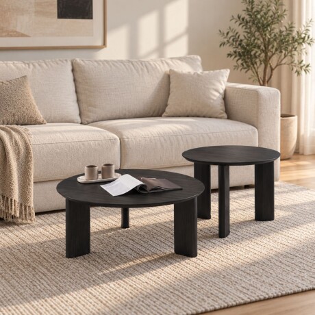 Conjunto de Mesas de Centro Sublime Negro
