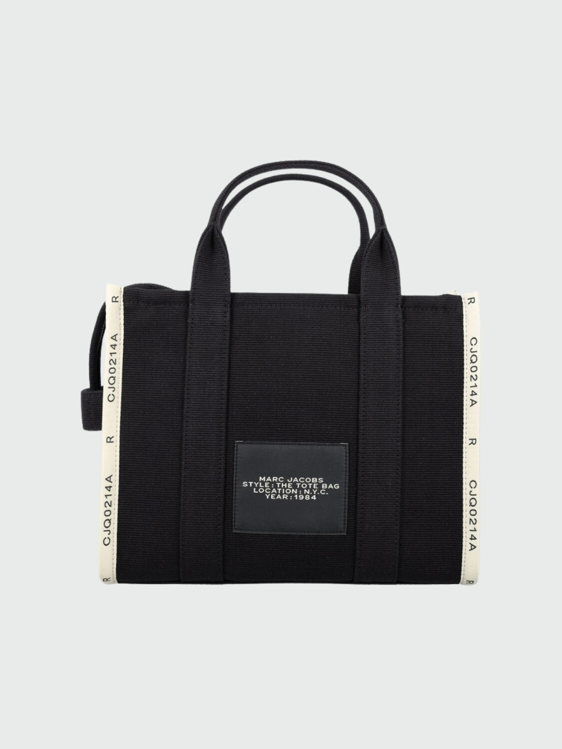 Marc Jacobs- Bolso tejido en jacquard , The Medium Tote Bag Negro