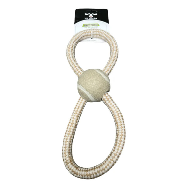 Juguete Para Perro De Cuerda Y Pelota 8 - Okidoki Juguete Para Perro De Cuerda Y Pelota 8 - Okidoki
