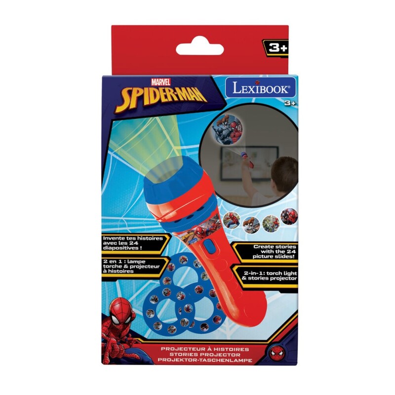 Linterna Proyector Lexibook con Discos Spiderman LEXIBOOK PROY LINTERNA C/DISCOS SPIDERMAN LTC050S -