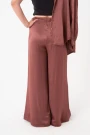 PANTALÓN DE TEJIDO ARRUGADO Violeta