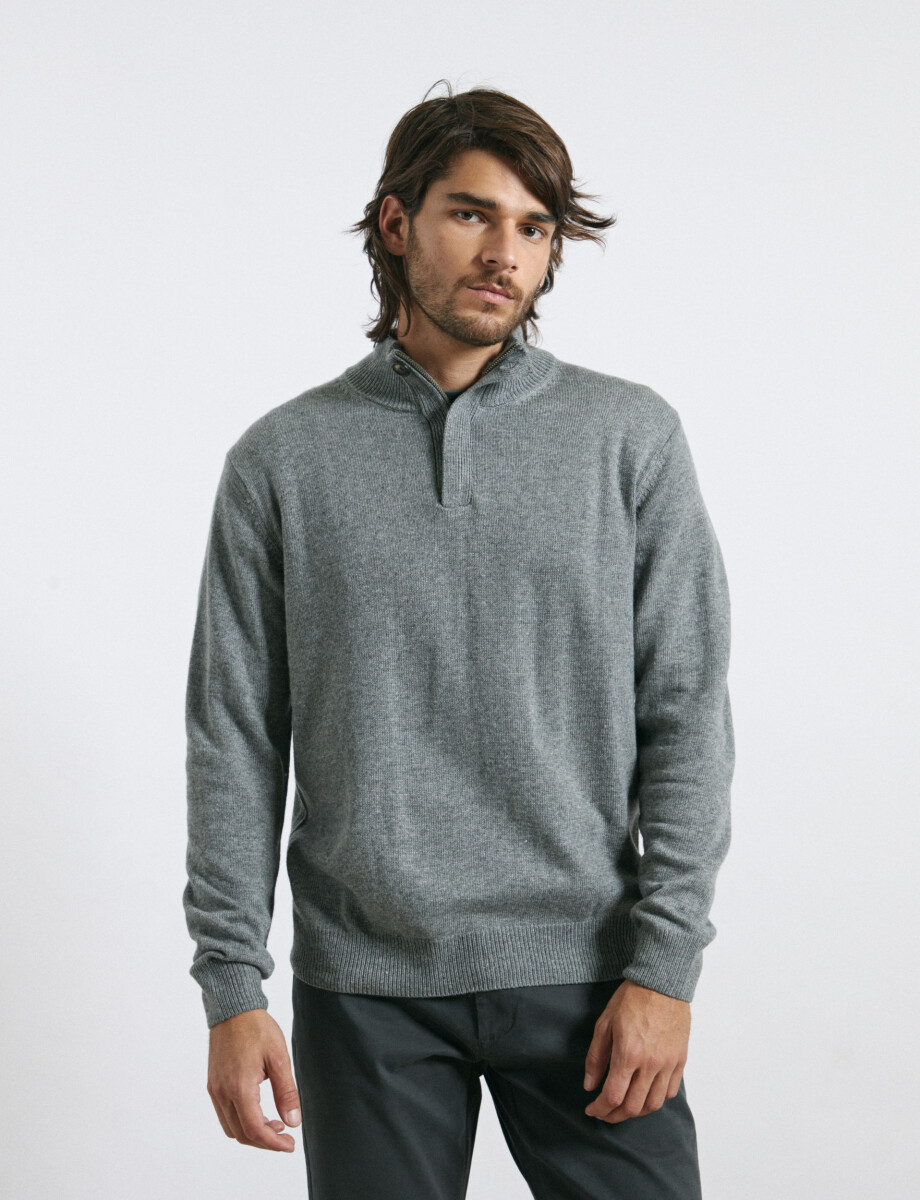 470416 SWEATER HARRY Gris Medio Melange