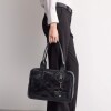 Bolso Capri en cuero arrugado Negro