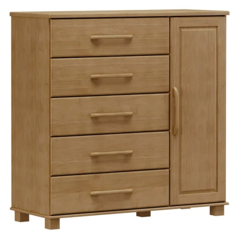 Comoda 5 Cajones 1 Puerta Ouro 2251 Freijo Comoda 5 Cajones 1 Puerta Ouro 2251 Freijo