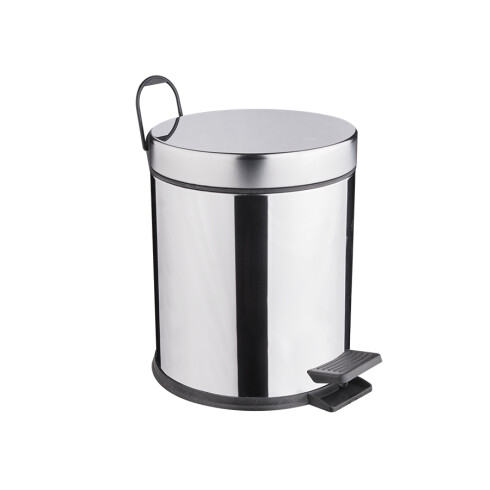 PAPELERA CILINDRICA METAL INOX NEGRO DIAMETRO 21 CM ALTO 28 NEGRO