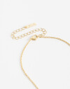 Collares Largos Strass Collar Largo Corazón - Dorado